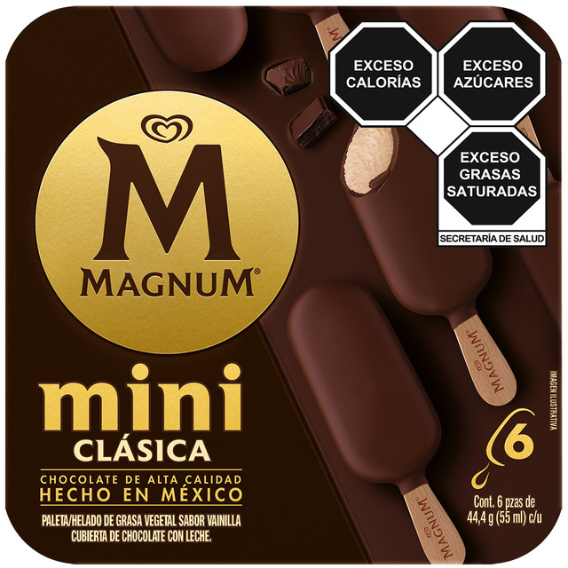 Minipaleta Helada Vainilla Y Chocolate Magnum (6pack)