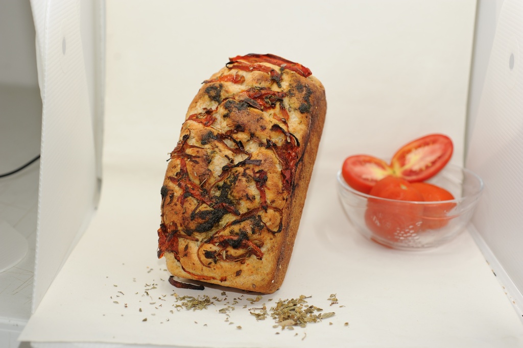 Whole Wheat Bread with Bruschetta Topping (loaf)