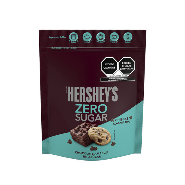Hersheys Dark Chocolate Chips Zero Sugar (bag)