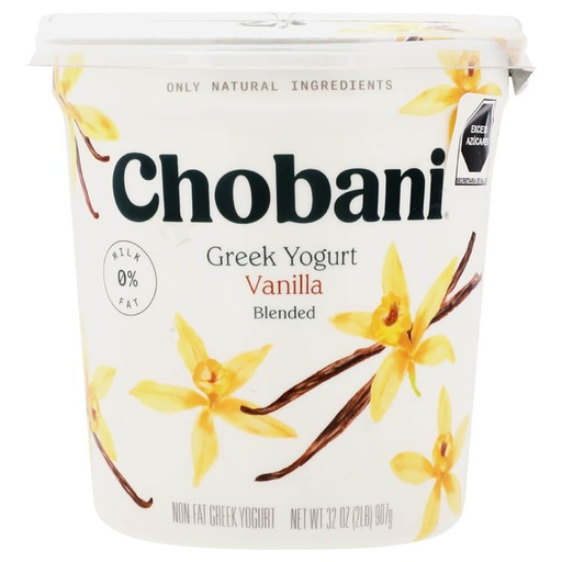 Yogurt Griego de Vainilla Chobani (1lt)