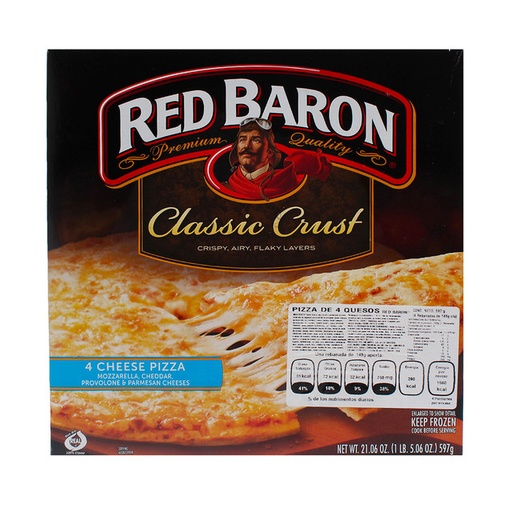 Frozen Four Cheese Pizza (box)